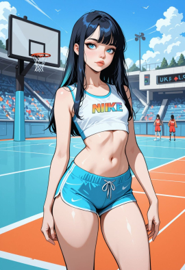 masterpiece, best quality, amazing quality, high-resolution, detailed skin, cheeky, posing, vibrant colors, warm tones, 2girls, lipstick, uncensored, makeup, nose, lips, detailed face, small breasts, thick thighs, long hair, straight hair, wearing nike pro, shorts, crop top, outdoors, basketball_court, sunny, daytime, summer, masterpiece, best quality, amazing quality, very aesthetic, absurdres, newest, zPDXLxxx zPDXL3
Negative prompt: 3d, lowres, worst quality, bad quality, sepia, asian, red hair, pubic hair, excessive cum, bad anatomy, jpeg artifacts, signature, watermark, old, oldest, censored, bar censor, large breasts, zPDXLxxx-neg
Steps: 30, Sampler: Euler a, Schedule type: Automatic, CFG scale: 5.5, Seed: 3131520274, Size: 832x1216, Model hash: 29dd7b2a74, Model: animij_v10, Denoising strength: 0.35, Style Selector Enabled: True, Style Selector Randomize: False, Style Selector Style: base, Hires Module 1: Use same choices, Hires sampler: DPM++ 2M, Hires CFG Scale: 1, Hires schedule type: Karras, Hires upscale: 2, Hires steps: 10, Hires upscaler: 4x-UltraSharp, TI: "zPDXLxxx, zPDXL, zPDXLxxx, zPDXL", Version: f2.0.1v1.10.1-previous-669-gdfdcbab6