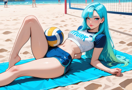 masterpiece, best quality, amazing quality, high-resolution, detailed skin, cheeky, posing, vibrant colors, warm tones, 1girl, lipstick, uncensored, makeup, nose, lips, detailed face, medium breasts, thick thighs, bare feet, long hair, straight hair, shorts, crop top, beach, volleyball_court, volleyball, sunny, daytime, summer, masterpiece, best quality, amazing quality, very aesthetic, absurdres, newest, zPDXLxxx zPDXL3
Negative prompt: 3d, lowres, worst quality, bad quality, sepia, asian, red hair, pubic hair, excessive cum, bad anatomy, jpeg artifacts, signature, watermark, old, oldest, censored, bar censor, large breasts, zPDXLxxx-neg
Steps: 30, Sampler: Euler a, Schedule type: Automatic, CFG scale: 5.5, Seed: 3131520273, Size: 1216x832, Model hash: 29dd7b2a74, Model: animij_v10, Denoising strength: 0.35, Style Selector Enabled: True, Style Selector Randomize: False, Style Selector Style: base, Hires Module 1: Use same choices, Hires sampler: DPM++ 2M, Hires CFG Scale: 7, Hires schedule type: Karras, Hires upscale: 2, Hires steps: 10, Hires upscaler: R-ESRGAN 4x+, TI: "zPDXLxxx, zPDXL, zPDXLxxx, zPDXL", Version: f2.0.1v1.10.1-previous-669-gdfdcbab6
