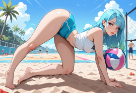 masterpiece, best quality, amazing quality, high-resolution, detailed skin, cheeky, posing, vibrant colors, warm tones, 1girl, lipstick, uncensored, makeup, nose, lips, detailed face, medium breasts, thick thighs, bare feet, long hair, straight hair, shorts, crop top, beach, volleyball_court, volleyball, sunny, daytime, summer, masterpiece, best quality, amazing quality, very aesthetic, absurdres, newest, zPDXLxxx zPDXL3
Negative prompt: 3d, lowres, worst quality, bad quality, sepia, asian, red hair, pubic hair, excessive cum, bad anatomy, jpeg artifacts, signature, watermark, old, oldest, censored, bar censor, large breasts, zPDXLxxx-neg
Steps: 30, Sampler: Euler a, Schedule type: Automatic, CFG scale: 5.5, Seed: 3131520274, Size: 1216x832, Model hash: 29dd7b2a74, Model: animij_v10, Denoising strength: 0.35, Style Selector Enabled: True, Style Selector Randomize: False, Style Selector Style: base, Hires Module 1: Use same choices, Hires sampler: DPM++ 2M, Hires CFG Scale: 7, Hires schedule type: Karras, Hires upscale: 2, Hires steps: 10, Hires upscaler: R-ESRGAN 4x+, TI: "zPDXLxxx, zPDXL, zPDXLxxx, zPDXL", Version: f2.0.1v1.10.1-previous-669-gdfdcbab6