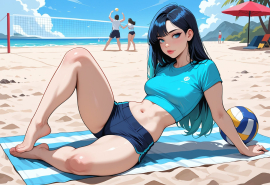 masterpiece, best quality, amazing quality, high-resolution, detailed skin, cheeky, posing, vibrant colors, warm tones, 1girl, lipstick, uncensored, makeup, nose, lips, detailed face, medium breasts, thick thighs, bare feet, long hair, straight hair, shorts, crop top, beach, volleyball_court, volleyball, sunny, daytime, summer, masterpiece, best quality, amazing quality, very aesthetic, absurdres, newest, zPDXLxxx zPDXL3
Negative prompt: 3d, lowres, worst quality, bad quality, sepia, asian, red hair, pubic hair, excessive cum, bad anatomy, jpeg artifacts, signature, watermark, old, oldest, censored, bar censor, large breasts, zPDXLxxx-neg
Steps: 30, Sampler: Euler a, Schedule type: Automatic, CFG scale: 5.5, Seed: 3131520276, Size: 1216x832, Model hash: 29dd7b2a74, Model: animij_v10, Denoising strength: 0.35, Style Selector Enabled: True, Style Selector Randomize: False, Style Selector Style: base, Hires Module 1: Use same choices, Hires sampler: DPM++ 2M, Hires CFG Scale: 7, Hires schedule type: Karras, Hires upscale: 2, Hires steps: 10, Hires upscaler: R-ESRGAN 4x+, TI: "zPDXLxxx, zPDXL, zPDXLxxx, zPDXL", Version: f2.0.1v1.10.1-previous-669-gdfdcbab6