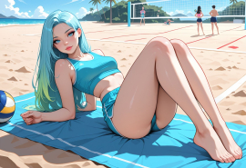 masterpiece, best quality, amazing quality, high-resolution, detailed skin, cheeky, posing, vibrant colors, warm tones, 1girl, lipstick, uncensored, makeup, nose, lips, detailed face, medium breasts, thick thighs, bare feet, long hair, straight hair, shorts, crop top, beach, volleyball_court, volleyball, sunny, daytime, summer, masterpiece, best quality, amazing quality, very aesthetic, absurdres, newest, zPDXLxxx zPDXL3
Negative prompt: 3d, lowres, worst quality, bad quality, sepia, asian, red hair, pubic hair, excessive cum, bad anatomy, jpeg artifacts, signature, watermark, old, oldest, censored, bar censor, large breasts, zPDXLxxx-neg
Steps: 30, Sampler: Euler a, Schedule type: Automatic, CFG scale: 5.5, Seed: 3131520277, Size: 1216x832, Model hash: 29dd7b2a74, Model: animij_v10, Denoising strength: 0.35, Style Selector Enabled: True, Style Selector Randomize: False, Style Selector Style: base, Hires Module 1: Use same choices, Hires sampler: DPM++ 2M, Hires CFG Scale: 7, Hires schedule type: Karras, Hires upscale: 2, Hires steps: 10, Hires upscaler: R-ESRGAN 4x+, TI: "zPDXLxxx, zPDXL, zPDXLxxx, zPDXL", Version: f2.0.1v1.10.1-previous-669-gdfdcbab6