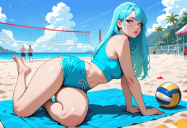 masterpiece, best quality, amazing quality, high-resolution, detailed skin, cheeky, posing, vibrant colors, warm tones, 1girl, lipstick, uncensored, makeup, nose, lips, detailed face, medium breasts, thick thighs, bare feet, long hair, straight hair, shorts, crop top, beach, volleyball_court, volleyball, sunny, daytime, summer, masterpiece, best quality, amazing quality, very aesthetic, absurdres, newest, zPDXLxxx zPDXL3
Negative prompt: 3d, lowres, worst quality, bad quality, sepia, asian, red hair, pubic hair, excessive cum, bad anatomy, jpeg artifacts, signature, watermark, old, oldest, censored, bar censor, large breasts, zPDXLxxx-neg
Steps: 30, Sampler: Euler a, Schedule type: Automatic, CFG scale: 5.5, Seed: 3131520279, Size: 1216x832, Model hash: 29dd7b2a74, Model: animij_v10, Denoising strength: 0.35, Style Selector Enabled: True, Style Selector Randomize: False, Style Selector Style: base, Hires Module 1: Use same choices, Hires sampler: DPM++ 2M, Hires CFG Scale: 7, Hires schedule type: Karras, Hires upscale: 2, Hires steps: 10, Hires upscaler: R-ESRGAN 4x+, TI: "zPDXLxxx, zPDXL, zPDXLxxx, zPDXL", Version: f2.0.1v1.10.1-previous-669-gdfdcbab6