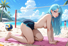 masterpiece, best quality, amazing quality, high-resolution, detailed skin, cheeky, posing, vibrant colors, warm tones, 1girl, lipstick, uncensored, makeup, nose, lips, detailed face, medium breasts, topless, thick thighs, bare feet, long hair, straight hair, shorts, beach, volleyball_court, volleyball, sunny, daytime, summer, masterpiece, best quality, amazing quality, very aesthetic, absurdres, newest, zPDXLxxx zPDXL3
Negative prompt: 3d, lowres, worst quality, bad quality, sepia, asian, red hair, pubic hair, excessive cum, bad anatomy, jpeg artifacts, signature, watermark, old, oldest, censored, bar censor, large breasts, zPDXLxxx-neg
Steps: 30, Sampler: Euler a, Schedule type: Automatic, CFG scale: 5.5, Seed: 3131520274, Size: 1216x832, Model hash: 29dd7b2a74, Model: animij_v10, Denoising strength: 0.35, Style Selector Enabled: True, Style Selector Randomize: False, Style Selector Style: base, Hires Module 1: Use same choices, Hires sampler: DPM++ 2M, Hires CFG Scale: 7, Hires schedule type: Karras, Hires upscale: 2, Hires steps: 10, Hires upscaler: R-ESRGAN 4x+, TI: "zPDXLxxx, zPDXL, zPDXLxxx, zPDXL", Version: f2.0.1v1.10.1-previous-669-gdfdcbab6